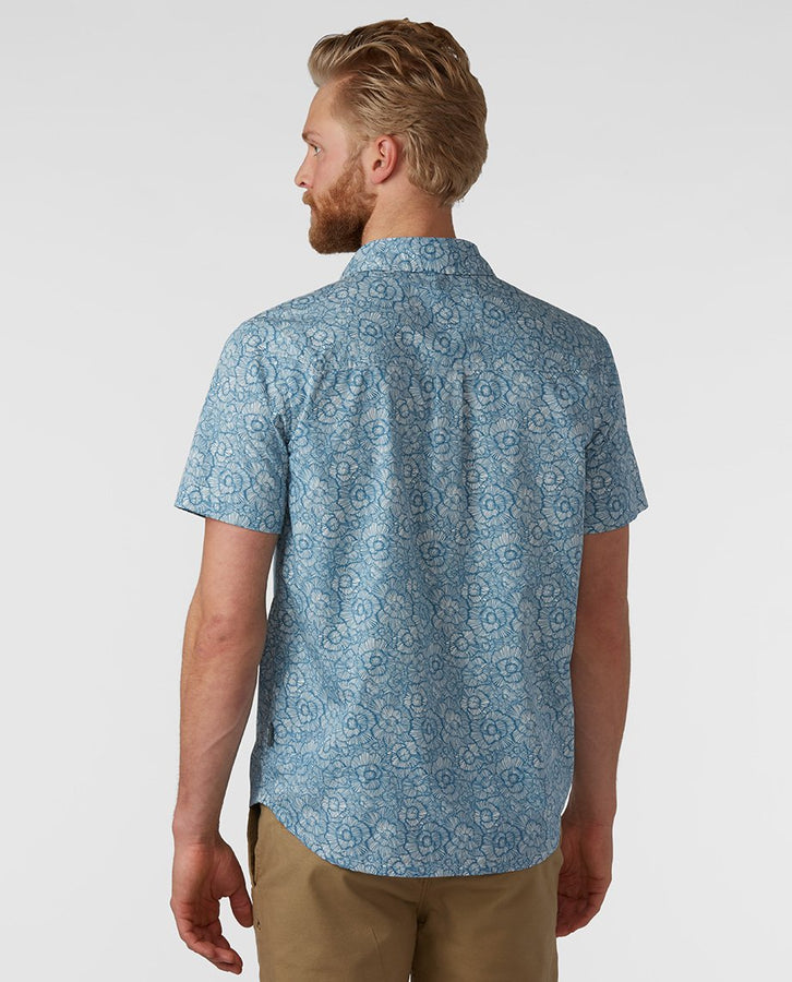 River Shimmer Etched Floral